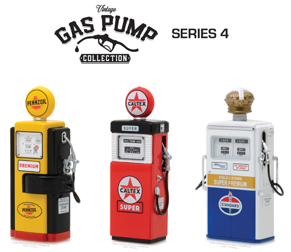 Greenlight 14080-B Vintage Gas Pumps Series 8-1951 Wayne 505 Gas Pump Texaco Fire-Chief Gasoline 1//18 Scale