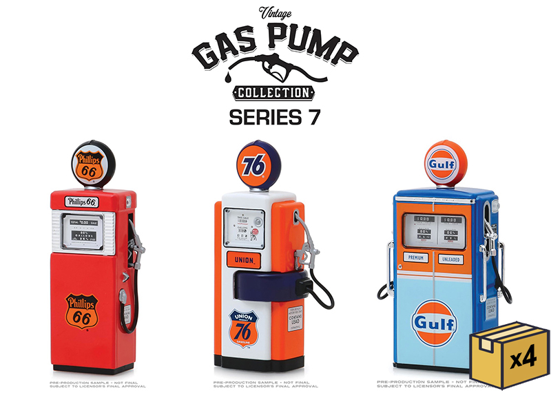 1:18 Vintage Gas Pumps Series 7 Set of 3 by Greenlight 