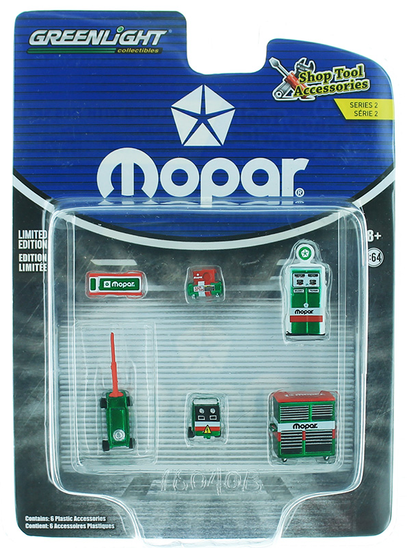 Greenlight MOPAR Parts & Service Shop Tool Accessories 6 PC Set 1/64 16040 B for sale online