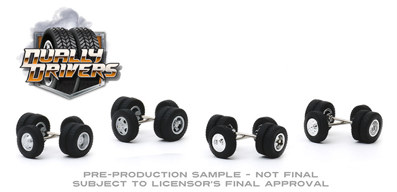 Chase Dually Drivers Wheels & Tires Multipack Set of 24 1/64 Greenlight 16050 a for sale online 