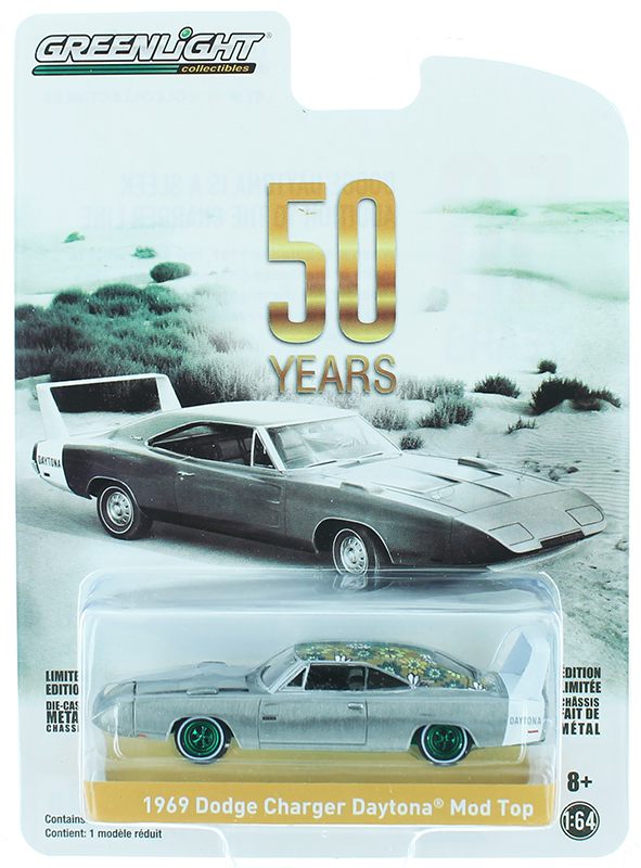 Greenlight 1/64 Anniversary S7 1969 Dodge Charger Daytona Mod Top Anniv 27970B 