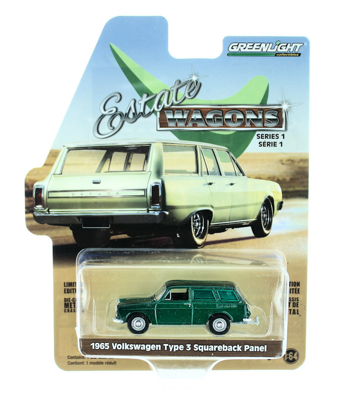 1965 VW Type3 Squareback Variant Heckklappe öffnet*  Greenlight 1:64 