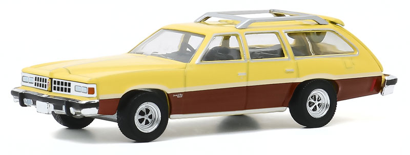 GREENLIGHT 29990 E 1977 Pontiac Grand LeMans Safari Goldenrod Yellow Car in 1:64