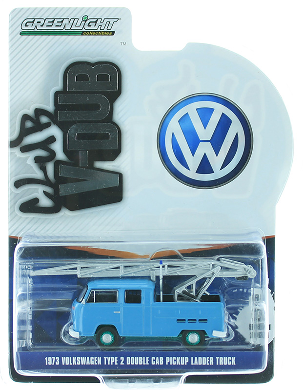 GREENLIGHT 1:64 Club V-Dub S5 1971 VOLKSWAGEN Type 2 Double Cab Pickup w/Canopy 