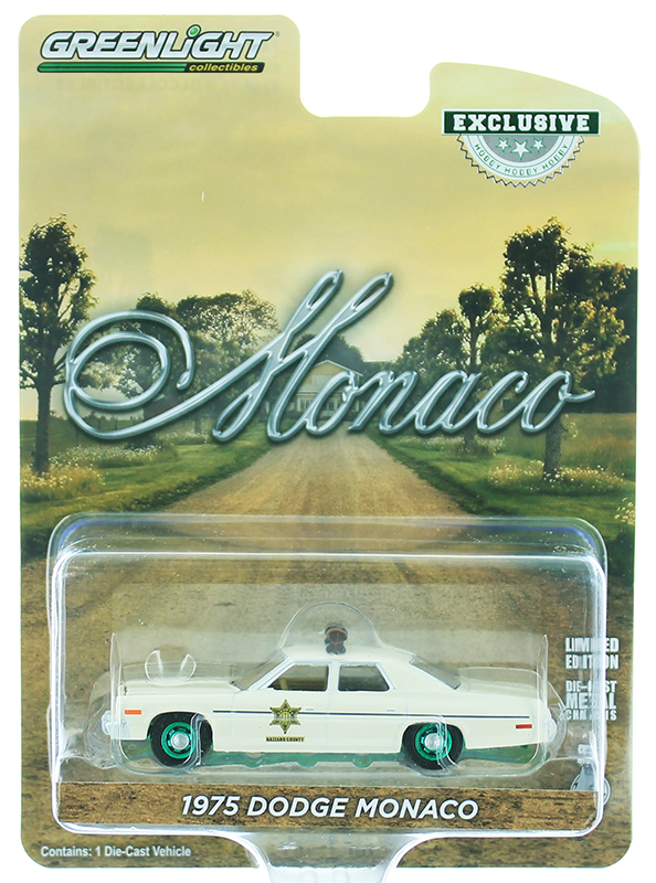 1:64 GreenLight 1975 Dodge Monaco Hazard County Sheriff Car Hobby Exclusive 