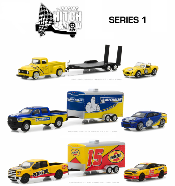 Greenlight Diecast Racing Hitch Tow Series 1 24