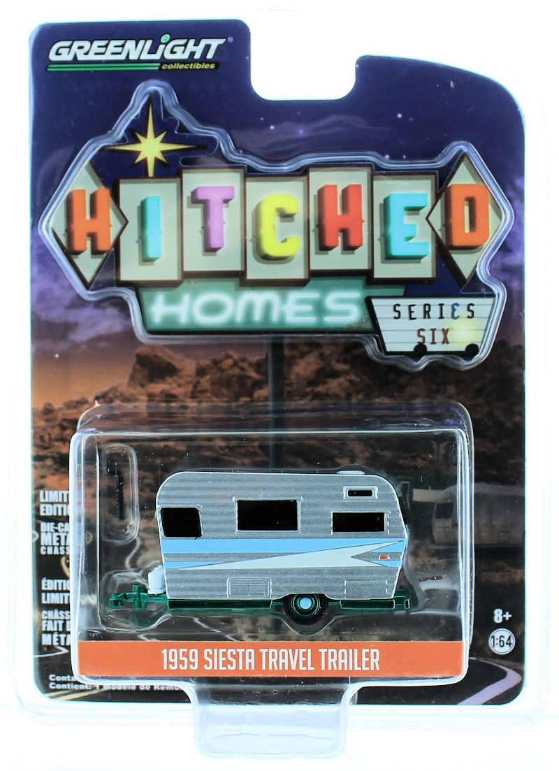 Greenlight Hitched Homes 1959 Siesta Travel Trailer 34060-B Greenlight Hitched Homes 1959 Siesta Travel Trailer 34060-B