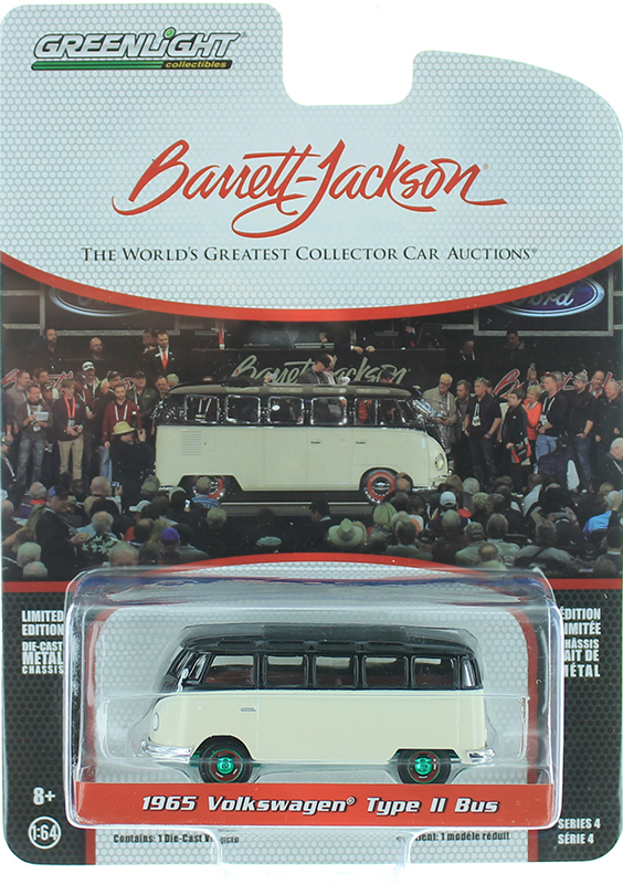 1965 VW t2 21 Window samba autobús *** GreenLight Barrett jackson 1:64 nuevo