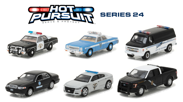 42810-CASE - Greenlight Hot Pursuit Series 24 Six Piece