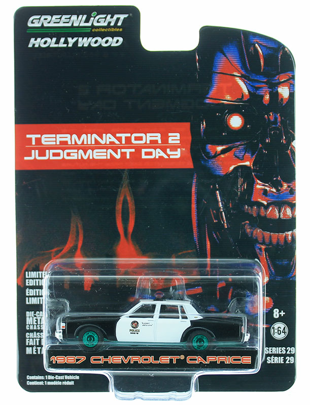 Greenlight Diecast 1987 Chevrolet Caprice Metropolitan Police Terminator 2