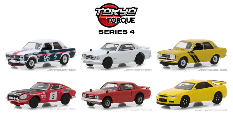 1972 Datsun 240z rally monte carlo Seiko ** GreenLight Tokyo torque 1:64 nuevo