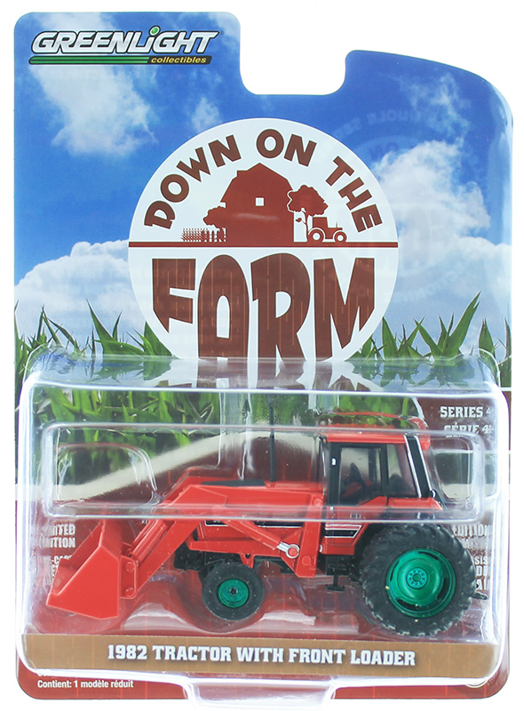Greenlight DOWN on the FARM Series 4 1982 Ford 5610 tractor w/ front loader 