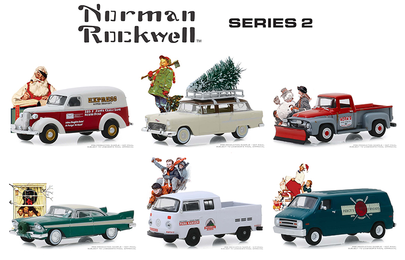Greenlight Norman Rockwell Series 2 Set of 6 in Sealed Inner Box 1:64 SC 54020 