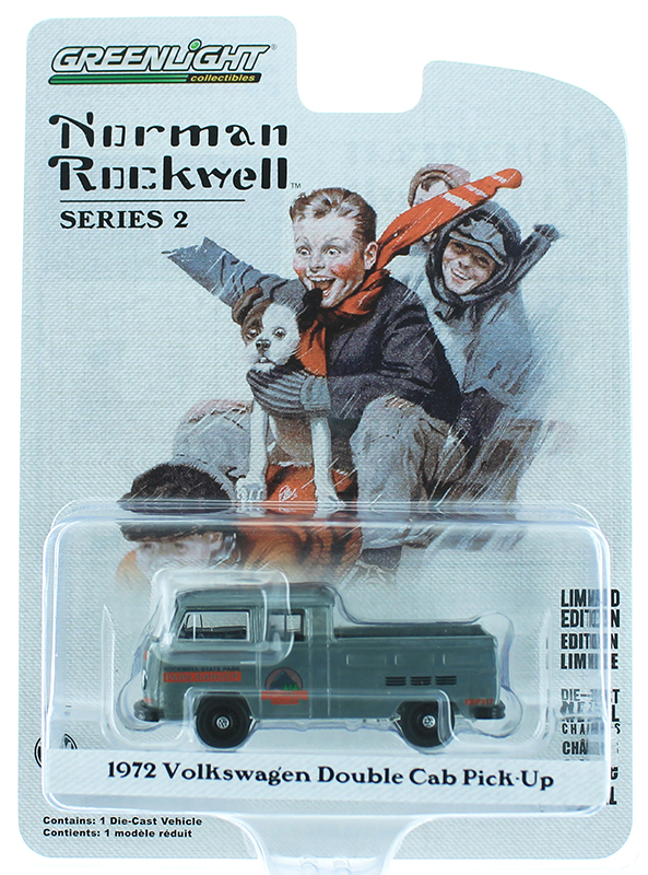 Norman Rockwell 1972 VW Volkswagen Double Cab Pick-Up Park Ranger Collectible 