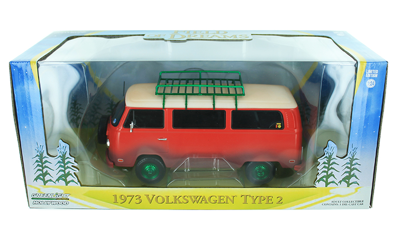 GREENLIGHT 84034 HOLLYWOOD FIELD OF DREAMS 1973 VW VOLKSWAGEN TYPE 2 1/24 Chase