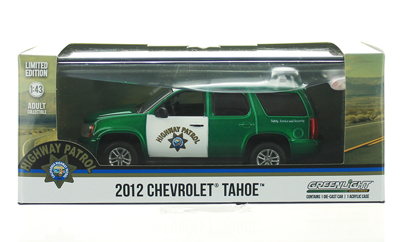 2012 Chevrolet Tahoe California Highway Patrol Black and White 1/43 Diecast Model Car by Greenlight 86098 2012 Chevrolet Tahoe California Highway Patrol Black and White 1/43 Diecast Model Car by Greenlight 86098