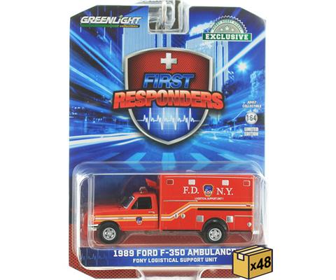1:64 Greenlight *PRIMI SOCCORRITORI* 1989 FORD F350 FDNY - Foto 10