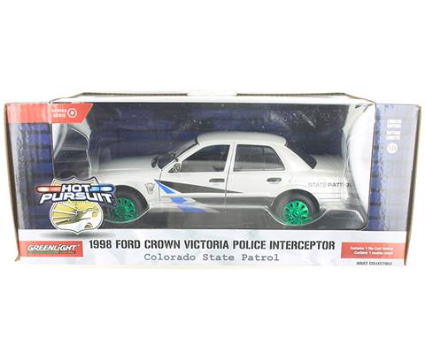 ミニカー　1/24 1998 Ford Crown Victoria - Colorado State Patrol [85593] GREENLIGHT 85593 Scale 1/24 | FORD USA CROWN VICTORIA