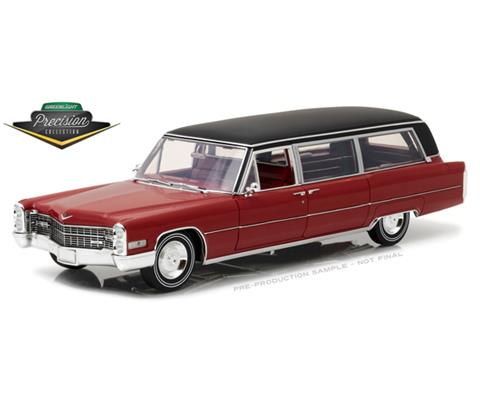 1966 Cadillac S S Limousine in Red with Black Vinyl Roof