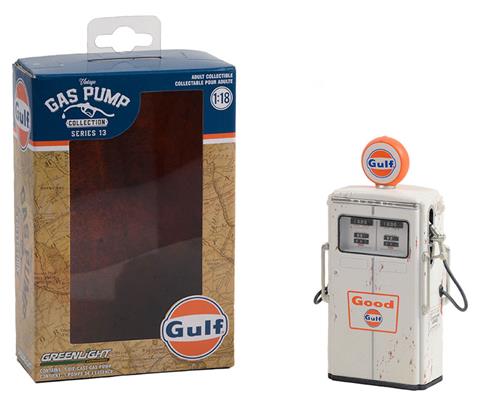 Gulf Oil - 1954 Tokheim 350 Twin Gas Pump Good Gulf Weathered