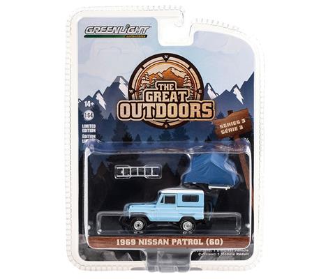 1969 Nissan Patrol 60 in Light Blue White with Campotel Cartop