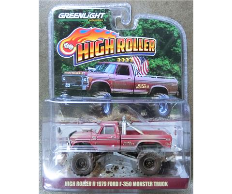 GREENLIGHT 1/64 HIGH ROLLER Ⅱ 1979 FORD F-350 MONSTER TRUCK グリーンライト モンスター トラック フォード 新品 未開封 High Roller Monster Truck Die Cast