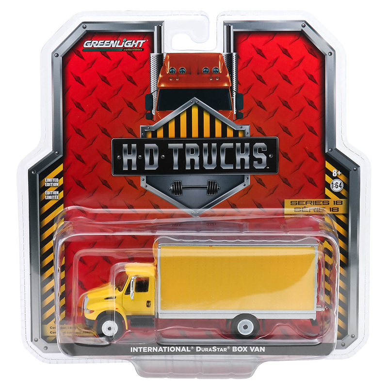 Greenlight 1:64 International DuraStar Box Truck Goodyear Blue / Silver 33050B Model Car 33050B