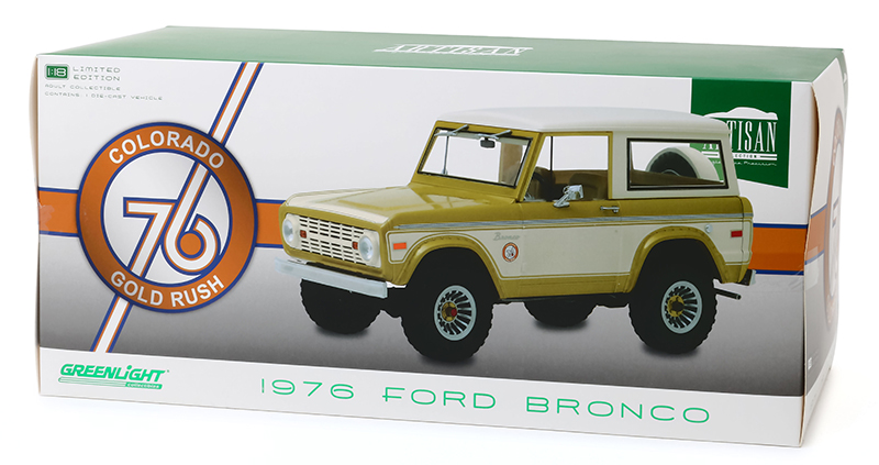 1976 Ford Bronco Colorado Gold Bicentennial Edition* Greenlight Hobby 1:64 NEU