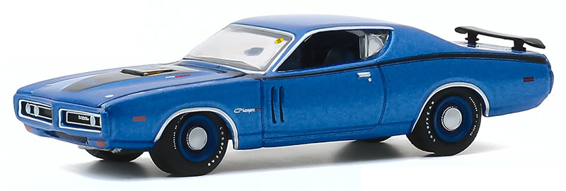 Mecum Auctions Maßstab 1:64 NEU!° Greenlight 37210-D Dodge Charger R//T blau
