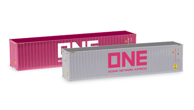 one-Ocean Network express Herpa - - contenedores 40 ft sk71 -