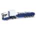 Miniature HERPA 1/87 - Camion MAN TGX 6x4 Wasel Avec Plateau Et Chargement