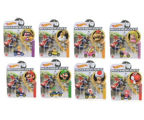 Hot Wheels Mario Kart Assortment 8 Piece - GBG25-957R-CASE
