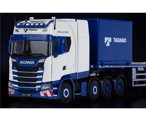 1/50 SCANIA ハイルーフ Nooteboom フラットベットトレーラー Scania S series high Roof with Nooteboom 6-axle ballast trailer