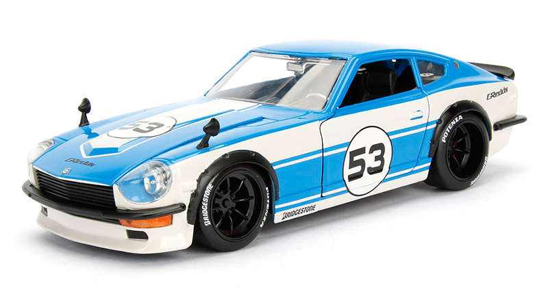 Jada 1:24 Jdm Tuners 1972 Datsun 240z Moulé Rouge 99102 N/B 