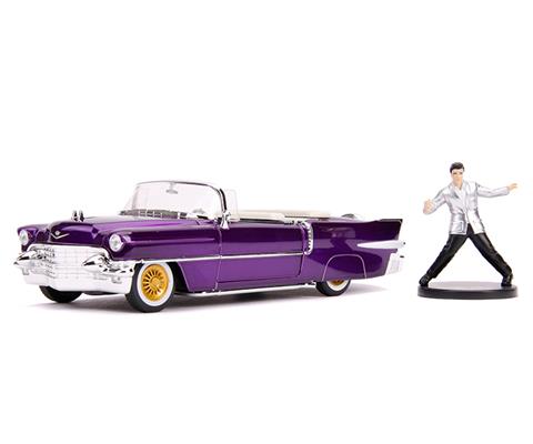Jadatoys 1956年キャデラックエルドラド　エルビスプレスリー 1956 Cadillac Eldorado with Elvis Presley Figure - 30985