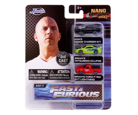 Fast Furious - Nano Hollywood Rides 3-in-1 Blister Pack - 31123