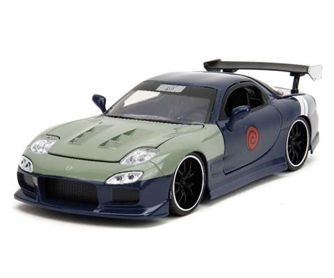 Cars JADA TOYS 34370 1993 Mazda Rx 7 with Kakashi Figure
