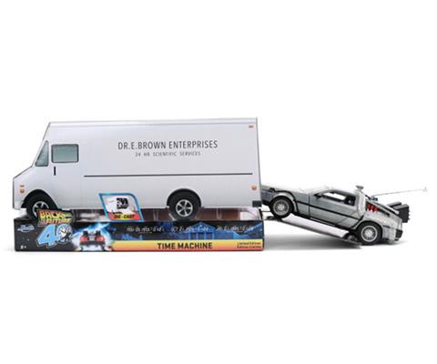 Jada DeLorean Time Machine Train VER. W/Lights Back To The Future 3 1 Jada DeLorean Time Machine Train VER. W/Lights Back To The Future 3 1