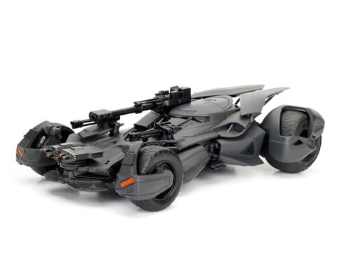 Cars JADA TOYS 99232 Batmobile with Diecast Batman Figure Justice League 2017 METALS Diecast by Jada Toys diecast metal car opening door diecast metal Batman figure standing outside