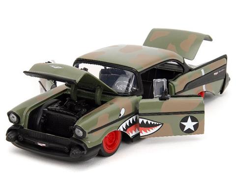 Amazon.com: Jada Toys Big Time Muscle 1:24 1957 Chevy Bel