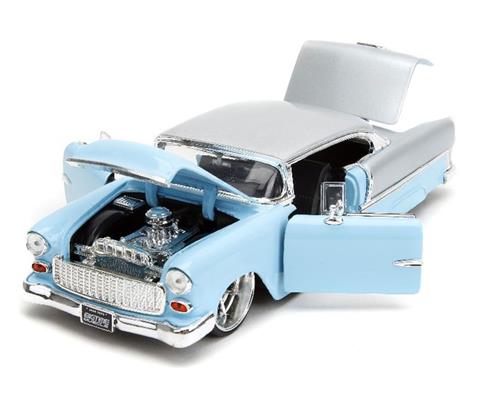Cars JADA TOYS 34207 1955 Chevrolet Bel Air Chop Top BigTime Muscle