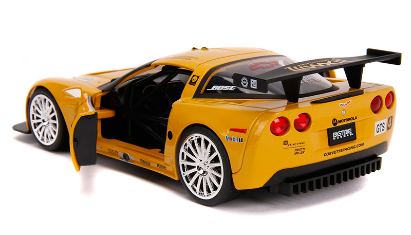 JADA 2005 CHEVROLET CORVETTE C6-R #4 YELLOW 1/24 DIECAST MODEL CAR 31650 JADA 2005 CHEVROLET CORVETTE C6-R #4 YELLOW 1/24 DIECAST MODEL CAR 31650