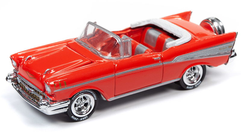 Johnny Lightning 1957 Chevy Bel Air Covertible Set of 2 JLCG020A 20A **READ**