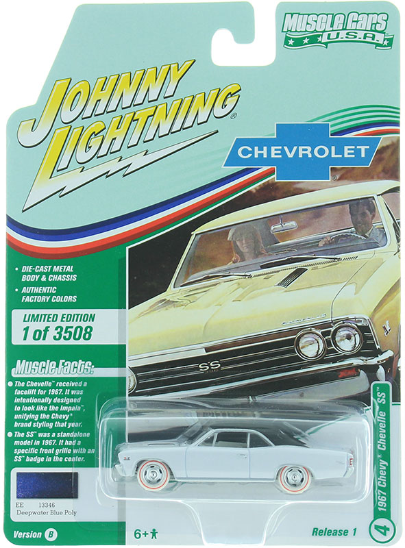 Loose New Mint 1:64 Johnny Lightning 1968 Chevy Chevelle SS x2 
