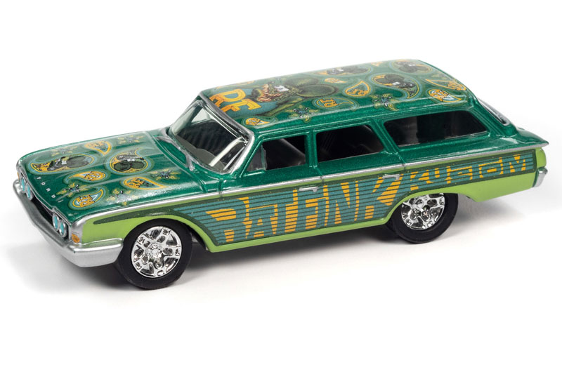 Johnny Lightning Ford Country Squire 1960 Rat Fink Teal JLSP146 B 1//64