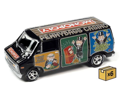 Jimmy Copley&Char With Paul Jackson,Yos… Johnny Lightning Monopoly 1976 Dodge Van Casino - JLSP272-CASE
