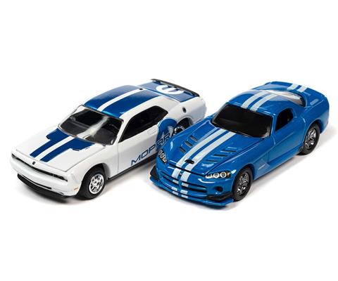 Johnny Lightning Mopar Twin Pack Diecast metal body and