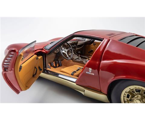 1966 Lamborghini Miura P400 in Red and GoldpFeatures - KO8314R