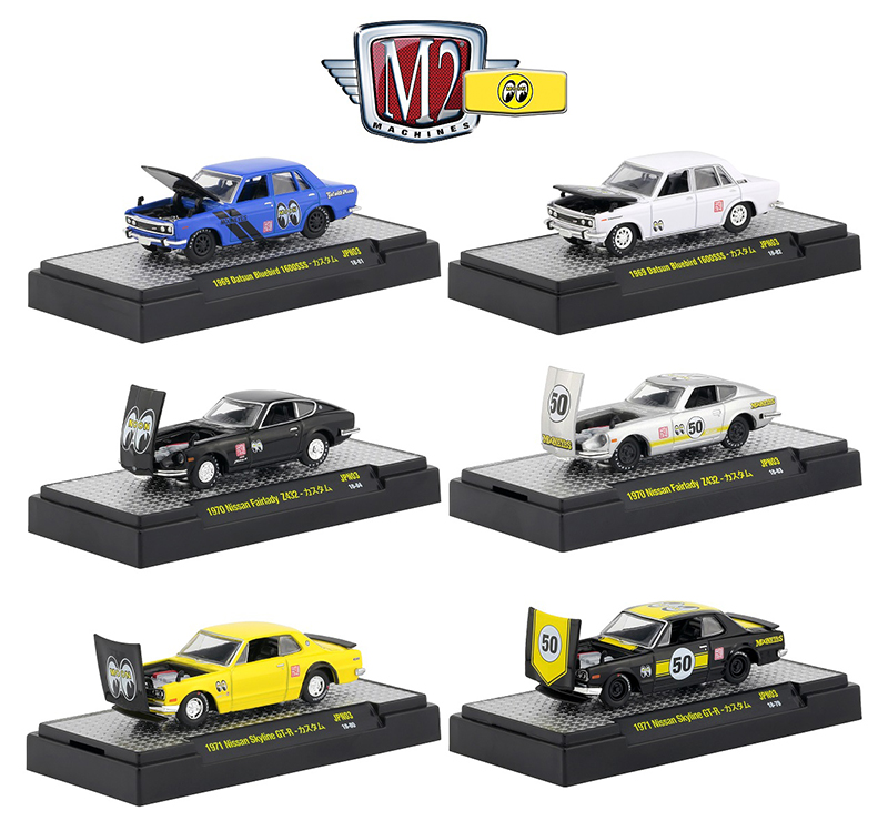 32500-JPN03-CASE - M2 Machines Mooneyes Release 3 Auto Japan 6 Piece