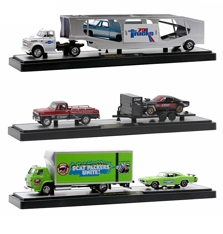 Details about   M2 Auto Haulers Release R43 Chevrolet Complete Set Of 3 VP Racing Holley 